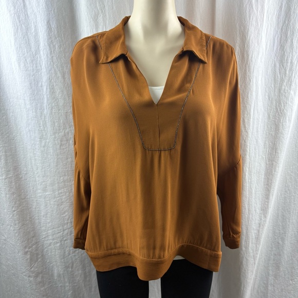 Fabiana Filippi v-neck Blouse Raglan Sleeve M/L - Picture 6 of 12